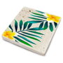 Hermia TBA5718824 Felpudo de Piedra Natural 10x10x1 cm (4 Piezas) 100% Natural Hecho a Mano